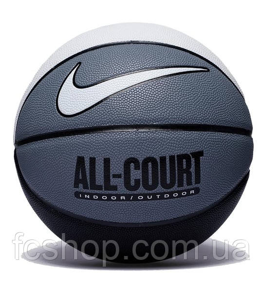 Баскетбольний м'яч Nike Everyday All Court 8P N.100.4369.120.07, Сірий, Розмір (EU) — 7, фото 1