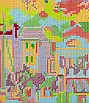 Набір для вишивання за нанесеною на канву схемою "Seaside". AIDA 14CT printed 40*32 см, фото 10