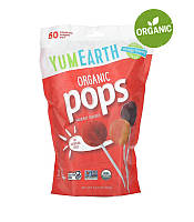 YumEarth, Органические леденцы на палочке, ассорти, 50 леденцов