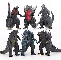 Набір фігурок Годзілла, 6в1, 9 см — Godzilla, 6in1