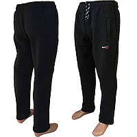 Мужские штаны трёхнить с флисом чёрного цвета (Норма) Размеры: 44,46,48,50,52 (24003)