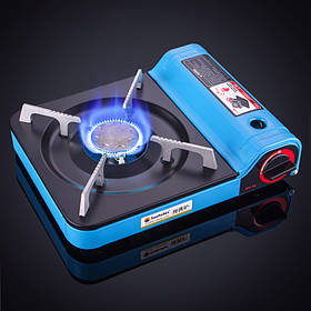 Туристична газова плита під балон у кейсі, польовий газовий пальник