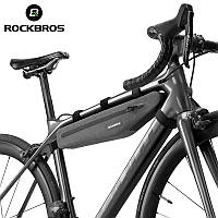 Велосипедная сумка внутрирамная Rockbros 1.5л AS052 BlackGold Edition Водонепроницаемая
