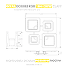 LED люстра OVAL DOUBLE RGB 104+20W 5S біла APP Luminaria керована світлодіодна з пультом і додатком 500x500x72мм WHITE, фото 9
