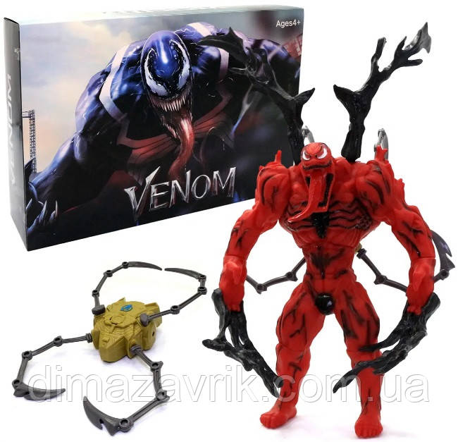 Ігрова фігурка Карнаж Веном 30 см Venom 2 Marvel Дитяча Іграшка музична, з аксесуарами