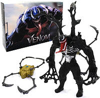 Игровая фигурка Веном 30 см Venom Marvel Детская Игрушка музыкальная, с аксессуарами