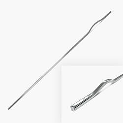 Велика меблева ручка для шафи 1060/1200мм Long Twist атласний хром