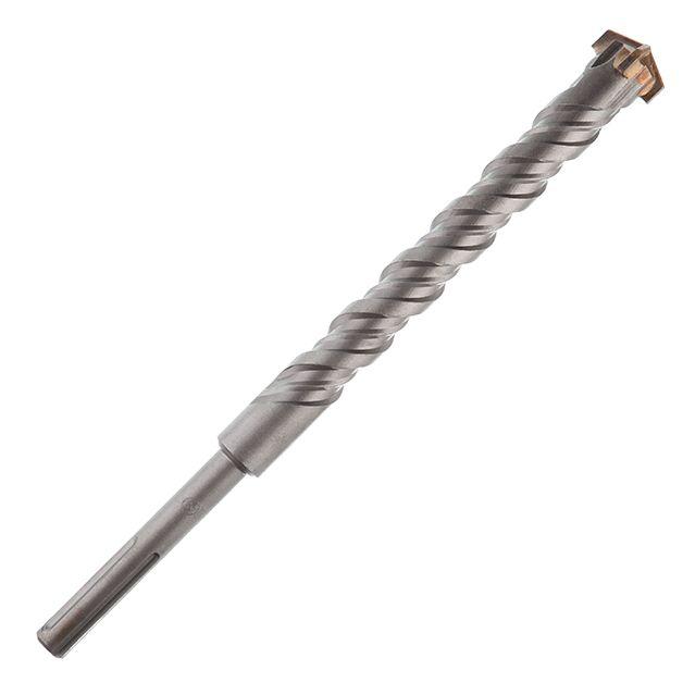 Бур SDS MAX, QUADRO, 38*400 мм INTERTOOL SDM-3840, Бур з твердосплавним наконечником, Бур для каміння, фото 1