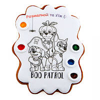 Пряник раскраска Крафт Пряник Хэллоуин - Boo patrol 85г
