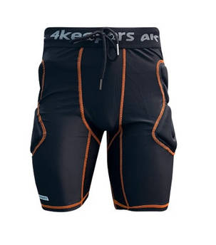 Чорні дитячі воротарські шорти 4keepers Elite-II GK Short, Чорний, Розмір (EU) — 164cm