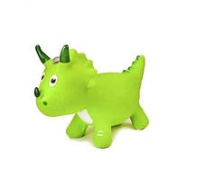 Цікавий дитячий надувний гумовий стрибун динозавр, якісна та яскрава іграшка у формі динозавра, фото 2