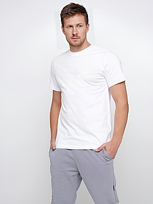 Чоловіча футболка Базова біла (100% хлопок)