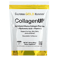 California Gold Nutrition, CollagenUP, морской гидролизованный коллаген, гиалуроновая кислота и вита Киев