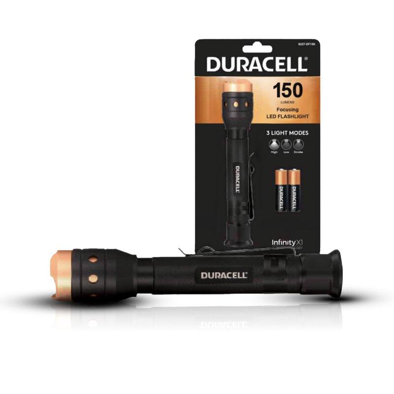 Ліхтар ручний Duracell 8227-DF150SE (2*AAA/LR03, 150lm, 50m, 3 реж, Focusing LED, Aluminum, IPX4)