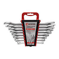 Набір ключів ріжкових 8 од., 6-22 мм, Cr-V INTERTOOL HT-1002
