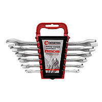 Набір ключів ріжкових, 6 од., 6-17 мм, Cr-V INTERTOOL HT-1001