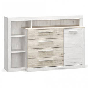 Комод 1Д4Ш Кім, Меблі Сервіс, Сан-ремо/Дуб крафт білий, фото 1