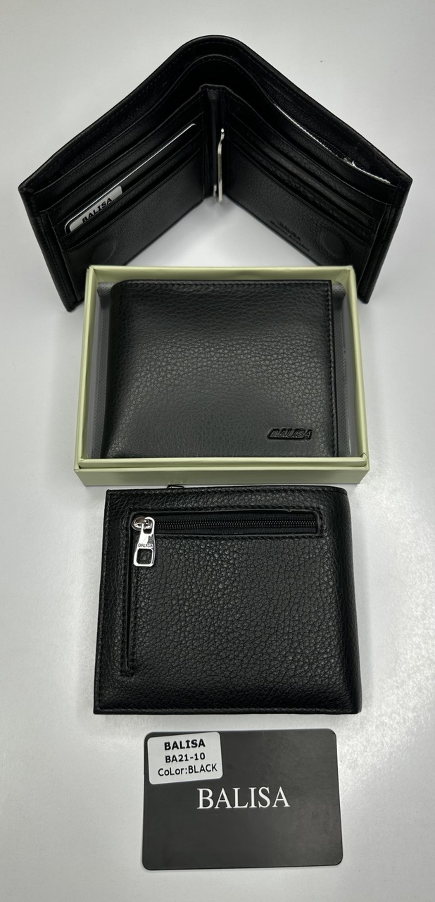 Чоловічий шкіряний гаманець на магніті Balisa (гуртом/роздріб)