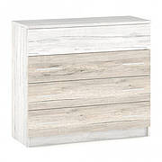 Комод 4Ш Кім, Меблі Сервіс, Сан-ремо/Дуб крафт білий