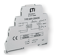 Твердотельное интерфейсное реле SSR1-0230ACDC 1 контакт 230V 1,2A