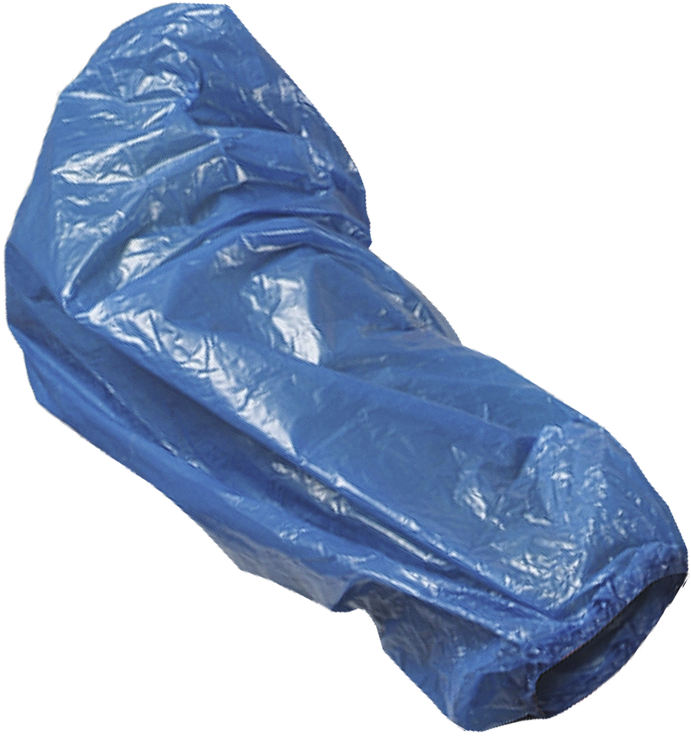 Нарукавники одноразові поліетиленові Reis RFOL (100 шт.) сині, фото 1