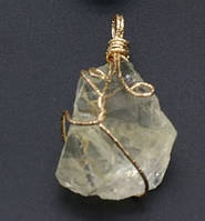 Подвеска кулон натуральный камень цитрин, аметист, розовый кварц Цитрин