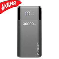 Портативный Power Bank Wozinsky WPB-001BK 30000 mAh внешний аккумулятор повербанк для смартфона Черный