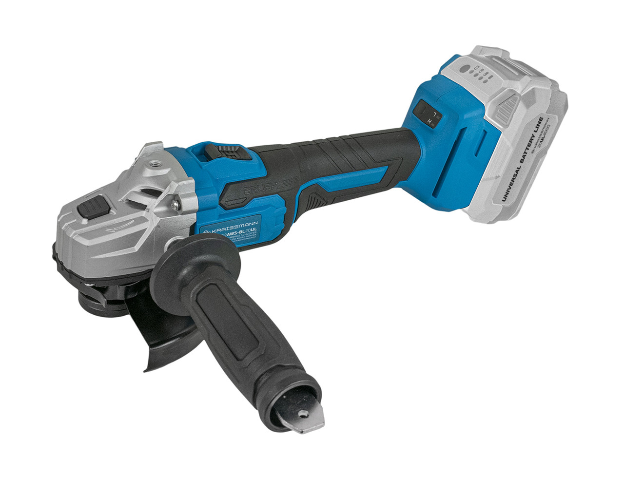 Акумуляторна кутова шліфмашина KRAISSMANN 1252 AWS-BL 20UL (без акумулятора та зарядного пристрою), фото 1