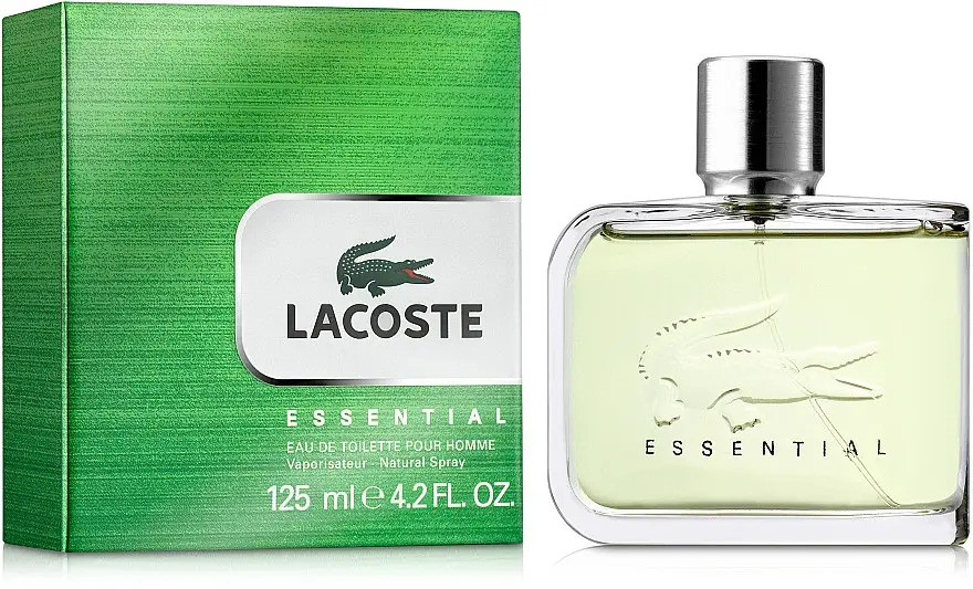 Чоловіча туалетна вода Lacoste Essential 125 мл (зелена упаковка )