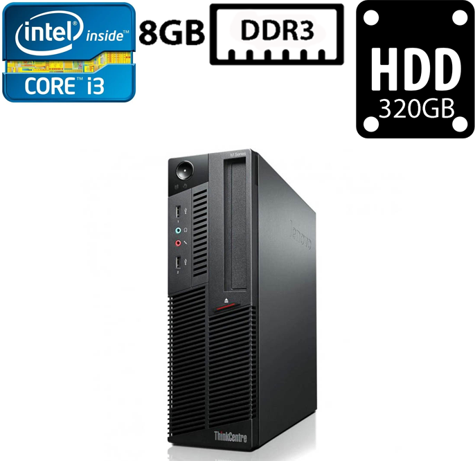 Комп'ютер Lenovo ThinkCentre M90 SFF/Core i3-530 2.93GHz/8GB DDR3/HDD 320GB/Intel HD Graphics Б/В