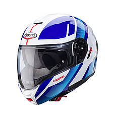 МОТОШОЛОМ МОДУЛЯР CABERG LEVO X MANTA КОЛІР WHITE /LIGHT BLUE /BLUE /RED