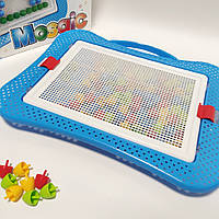 Іграшка Мозаїка ТехноК 3381 в пеналі сакважі 140 фішок дитяча пластикова розвивальна для дітей