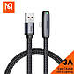 Кабель McDodo Zebra Series 3A USB to Lightning 90 Degree Data Cable 1.8m CA-2791 Black, фото 3