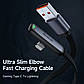 Кабель McDodo Zebra Series 3A USB to Lightning 90 Degree Data Cable 1.8m CA-2791 Black, фото 4
