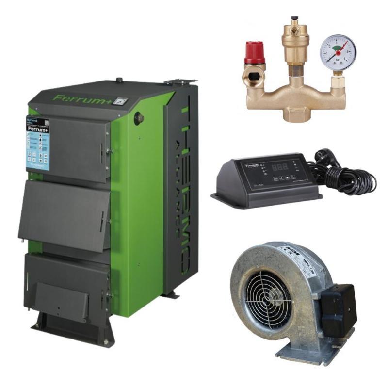 Thermo Alliance Ferrum Plus V 3.0 Котел твердопаливний сталевий FSF+ 16+ Вентилятор котла до 40 кВт+Контролер