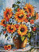 Алмазна мозаїка Букет польових квітів RainbowArt (EJ1392) 30 х 40 см