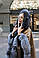Пончо жіноче с капюшоном, хутро чорнобурка, фото 5