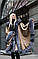 Пончо жіноче с капюшоном, хутро чорнобурка, фото 6