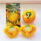 Перець солодкий Колобок жовтий Флора Маркет 0,3 г, фото 3