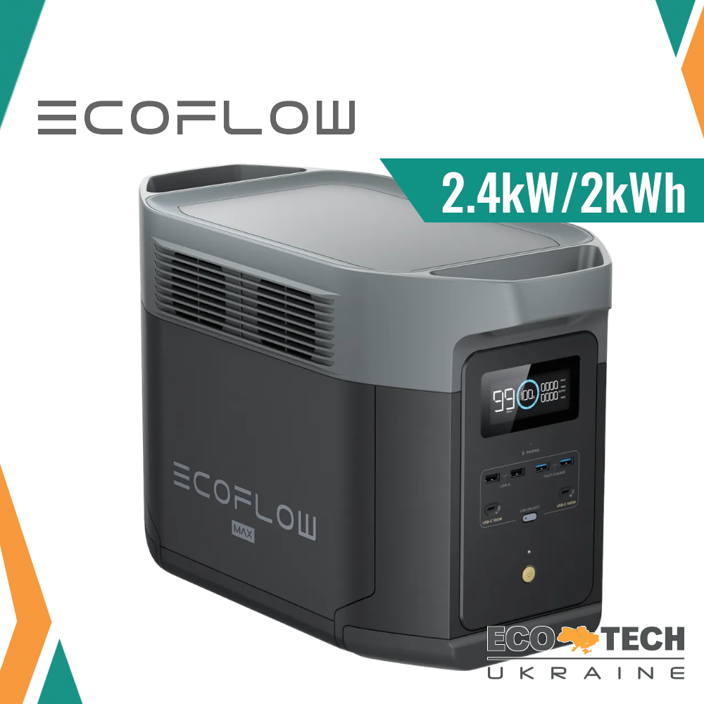 Портативная электростанция EcoFlow DELTA2 max 2400W/2048Wh купить в ...