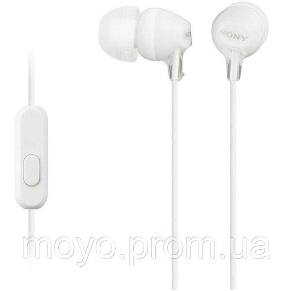 Навушники Sony MDR-EX15AP mic White