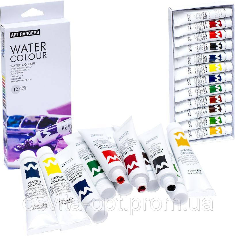 Фарби 12мл "Art Ranger" 12 кольорів "Water" EW1212-3