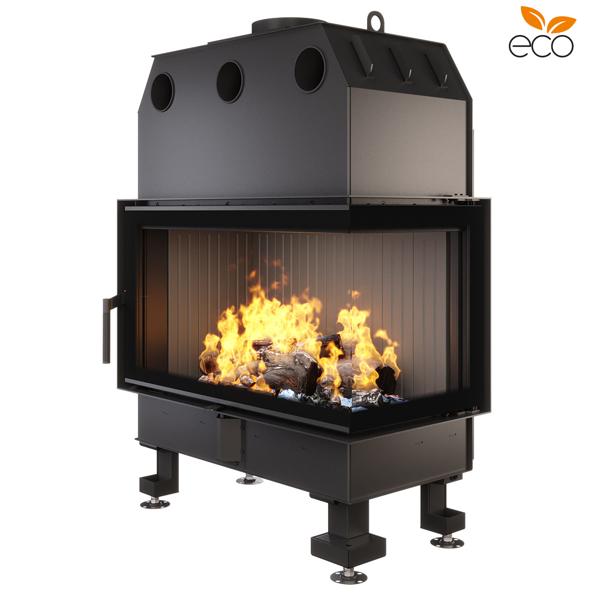 Камінна топка SAVEN Energy 85х50х47R Black Праве скло