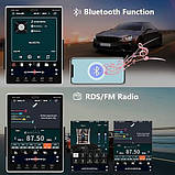 Автомагнітола Podofo Double Din 9.5, Bluetooth, GPS, iOS/Android Mirror Link/WiFi/USB/FM/SWC+AHD з камерою заднього виду, фото 3