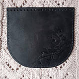 Клапан для сумки. "Фея". Колір "Графіт", фото 2
