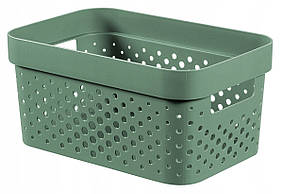 Кошик для зберігання білизни Ротанг 6л, корзина органайзер 28*19*14см Зелений