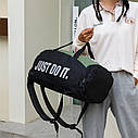 Рюкзак сумка велика чорна-зелена Джордан Air Jordan спортивний баскетбольний, фото 7