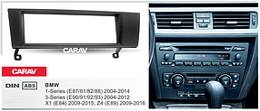 РАМКА CARAV:1 DIN/182x53 mm/ BMW 3(E90/91/92/93)2004-2012 1(E87/81/82/88)2004-2014 X1(E84)2009-2015 Z4(E89)