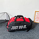 Червоно-чорний рюкзак сумка Джордан Air Jordan велика спортивний, фото 2