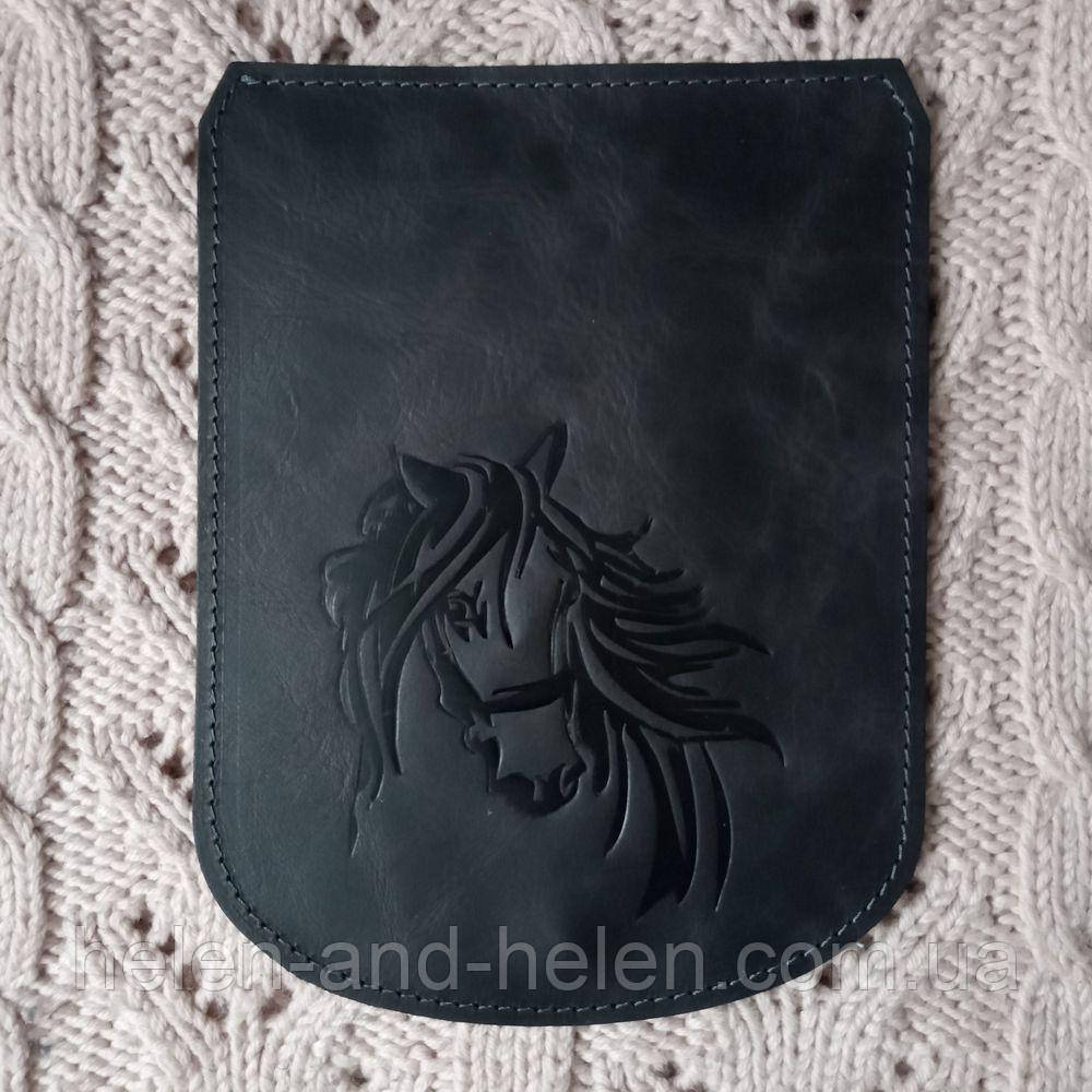 Клапан для рюкзака "Кiнь". Колір Графіт, фото 1